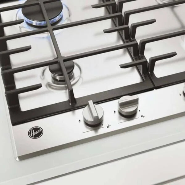 Hoover HHG6BRK3X - 60cm Stainless Steel 4 Burner Gas Hob - London Houseware - 2