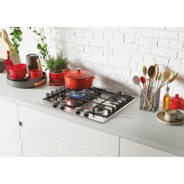 4 Burner Gas Hob Stainless Steel, Inox plate - Hoover HHG6BRMX - Naamaste London Homewares - 4