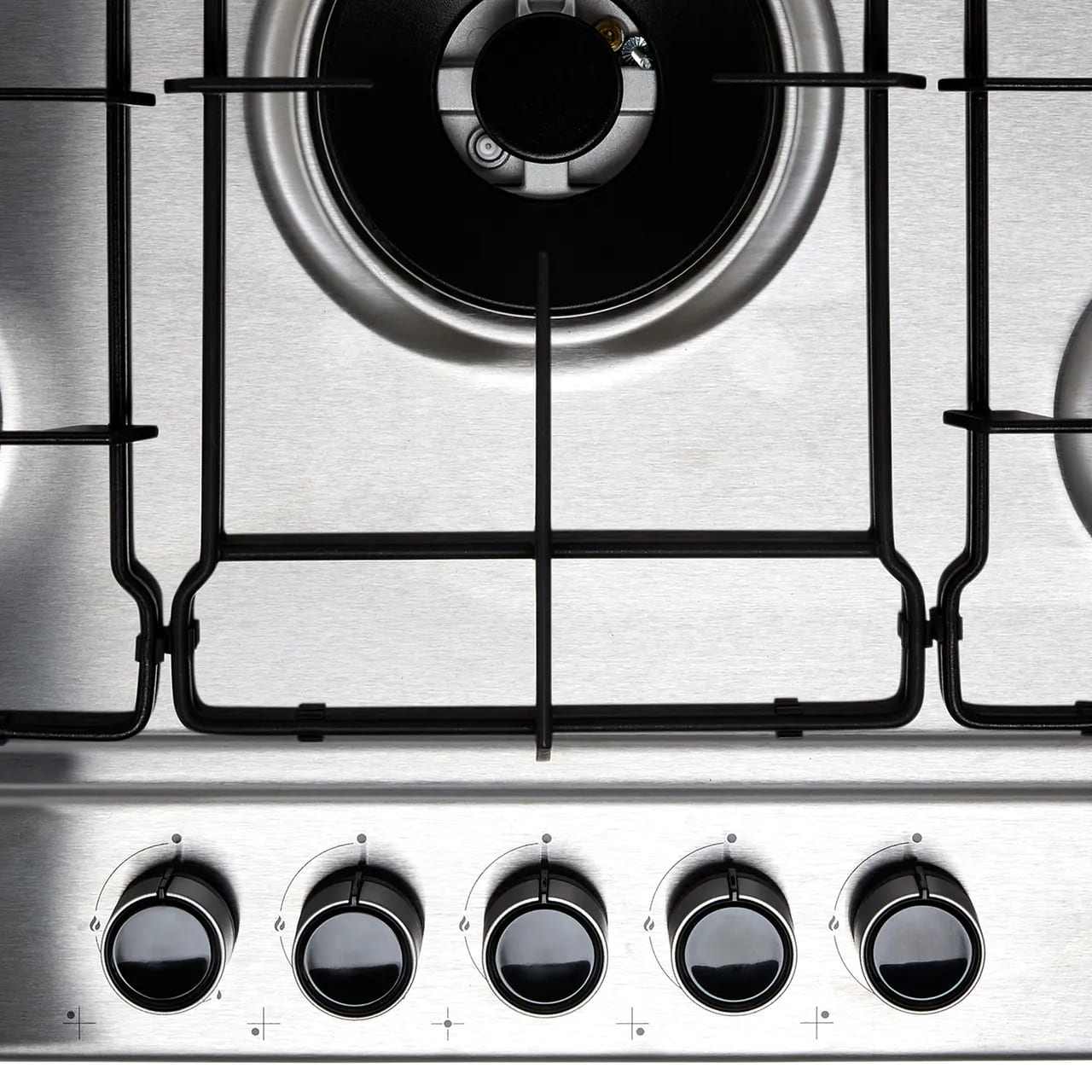 75cm 5 Burner Gas Hob Stainless Steel - Beko HIAW75224SX - London Houseware - 2