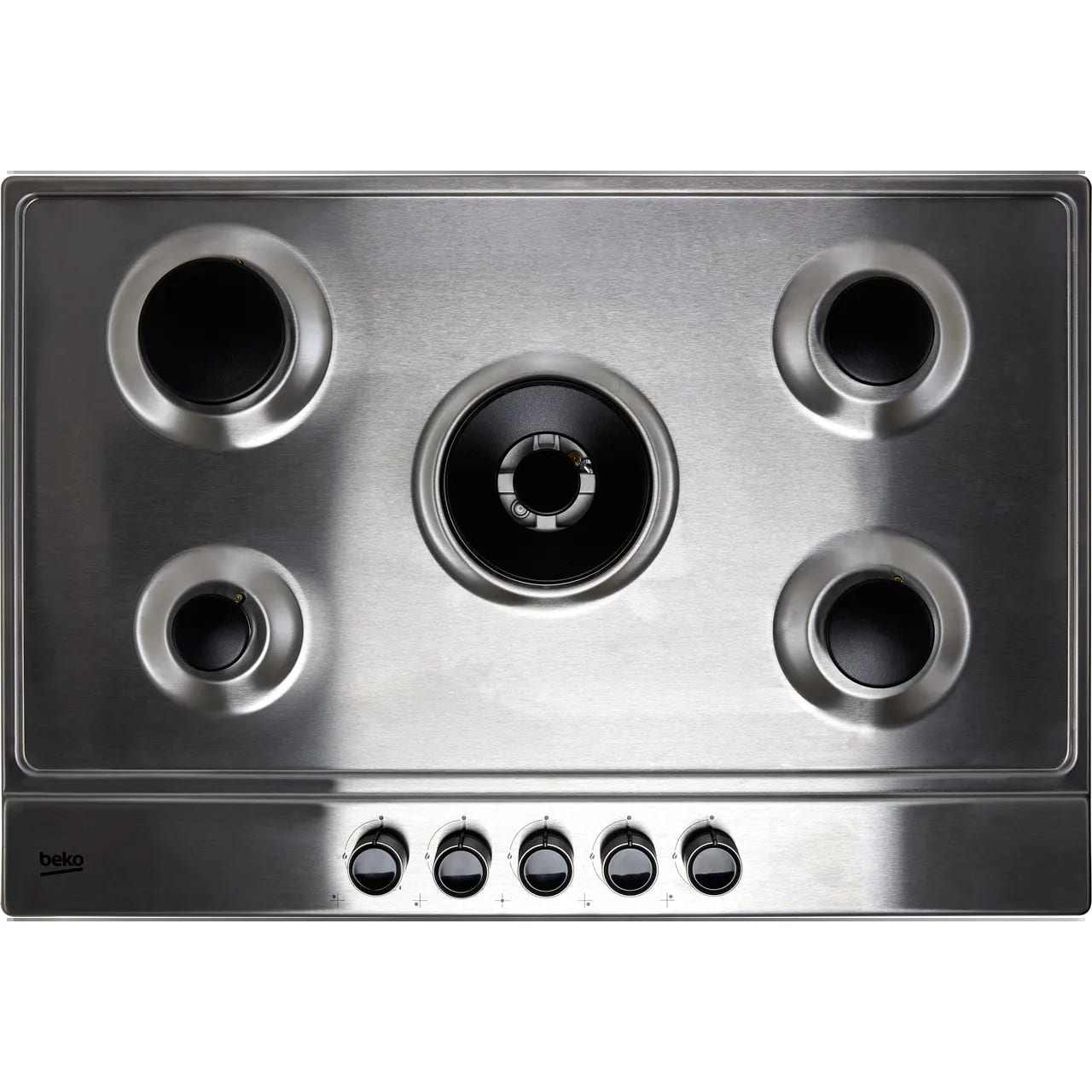 75cm 5 Burner Gas Hob Stainless Steel - Beko HIAW75224SX - London Houseware - 2