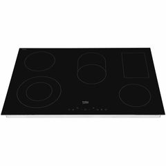 77cm 4 Zone Electric Ceramic Hob, Black - Beko HIC85402T - Naamaste London Homewares - 3