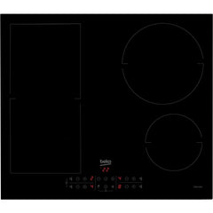 60cm 4 Zone Beko Induction Hob Black - HII64201MT - Naamaste London Homewares - 1