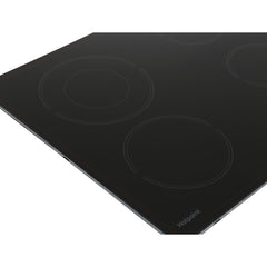 58cm Black 4 Zone Electric Ceramic Hob - Hotpoint HR612CH - Naamaste London Homewares - 3