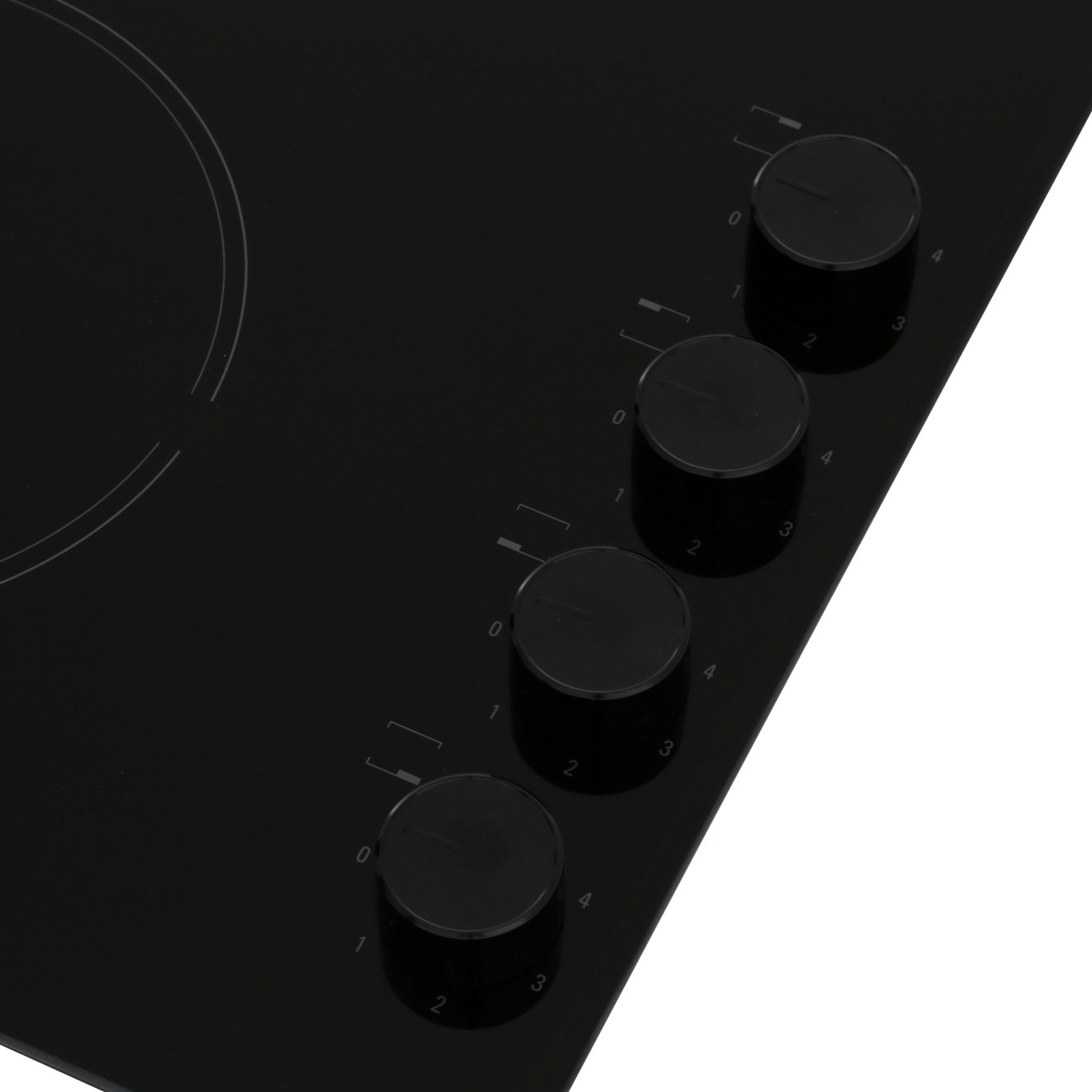 58cm 4 Zone Electric Ceramic Hob, Black - Hotpoint HR619CH - Naamaste London Homewares - 5