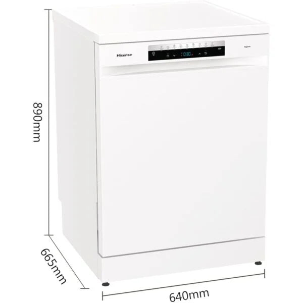 Hisense Dishwasher, White Freestanding - HS673C60WUK - London Houseware - 14