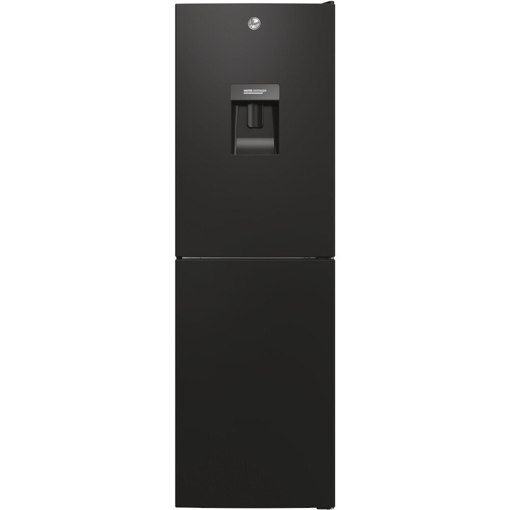 145L Low Frost Black Fridge Freezer, 50/50 - Hoover HV3CT175LFWKB - London Houseware - 1