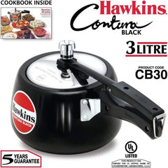 Hawkins CB30 - Contura Black 3L Hard Anodised Pressure Cooker - London Houseware - 2