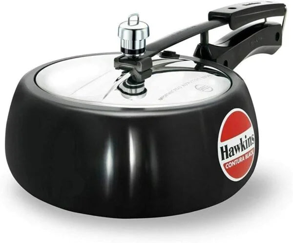 Hawkins CB35 - Contura Black 3.5L Hard Anodised Pressure Cooker - London Houseware - 1