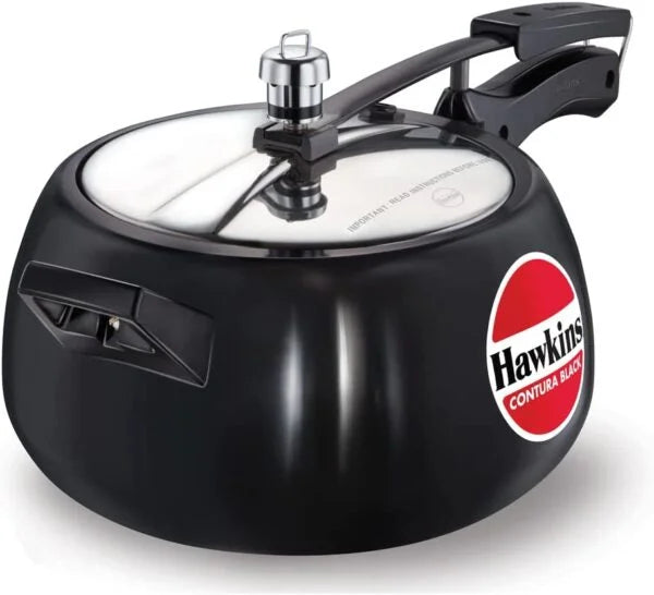 Hawkins CB50 - Contura Black 5L Hard Anodised Pressure Cooker - London Houseware - 1