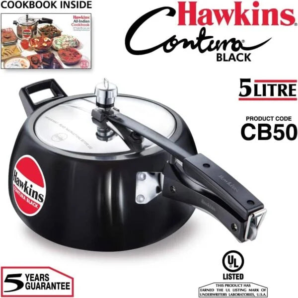 Hawkins pressure cooker black sale