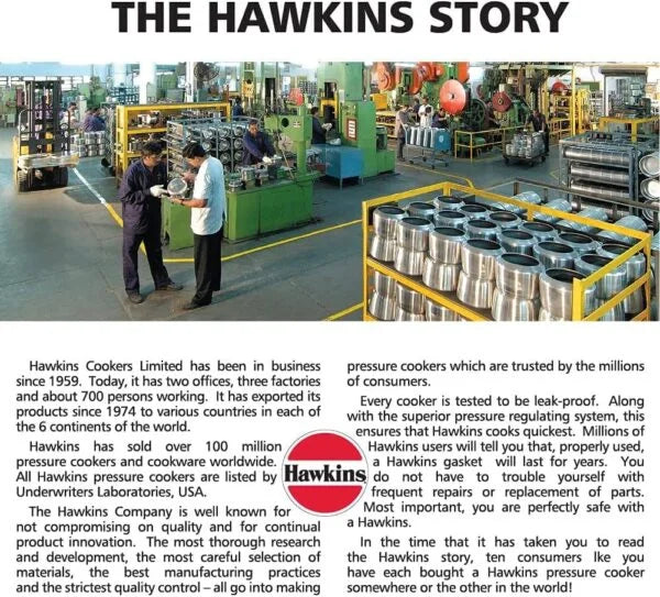 5L Black Contura Pressure Cooker Hawkins CB50 London Houseware