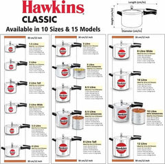 Hawkins CL15 - 1.5 Litre Silver Color Classic Pressure Cooker - London Houseware -3