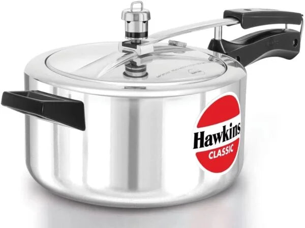 Hawkins CL40 - 4 Litre Silver Color Classic Pressure Cooker - London Houseware - 1