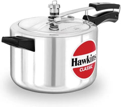 Hawkins CL50 - 5 Litre Silver Color Classic Pressure Cooker - London Houseware - 1