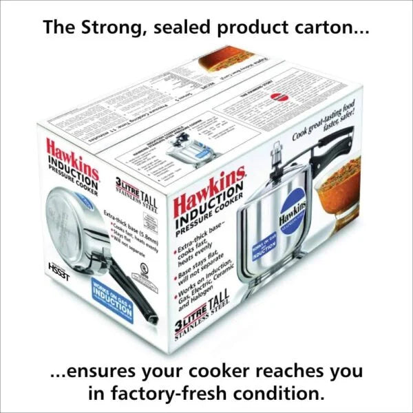 Hawkins stainless steel pressure cooker 3 litre tall sale