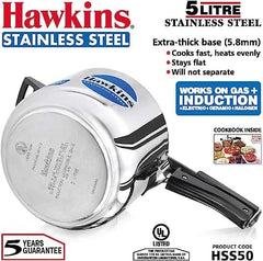 Hawkins Stainless Steel Pressure Cooker - 5 Litre / HSS50 - London Houseware - 3