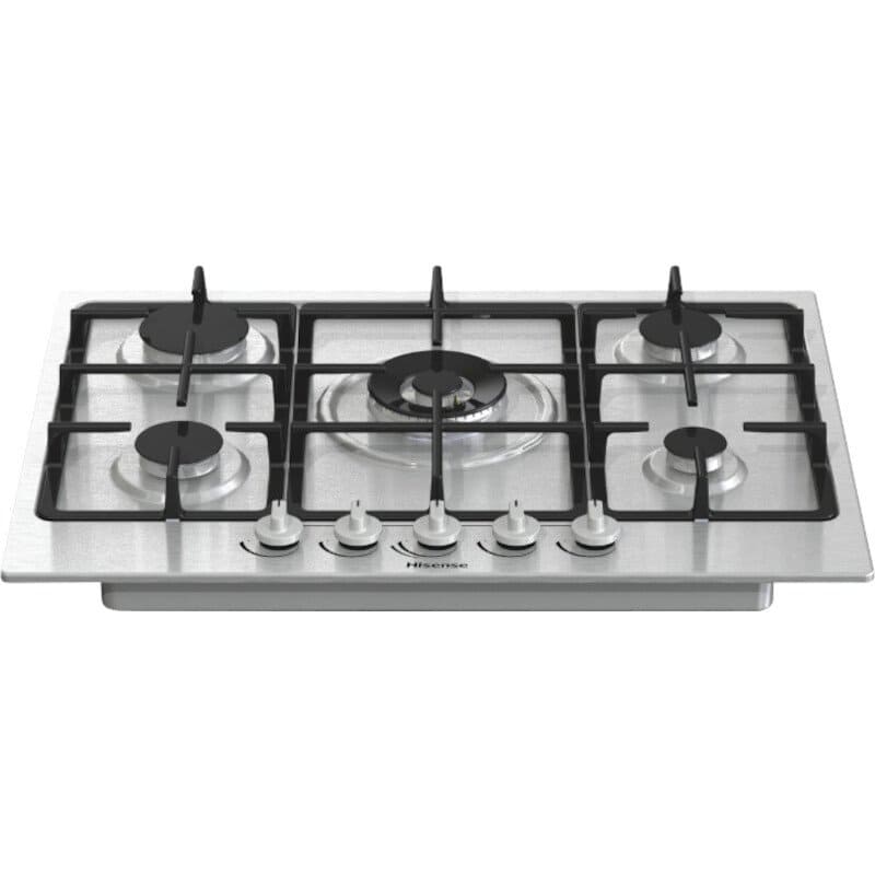 75cm 5 Burner Gas Hob Stainless Steel on Glass - Hisense GM773XF - London Houseware - 8