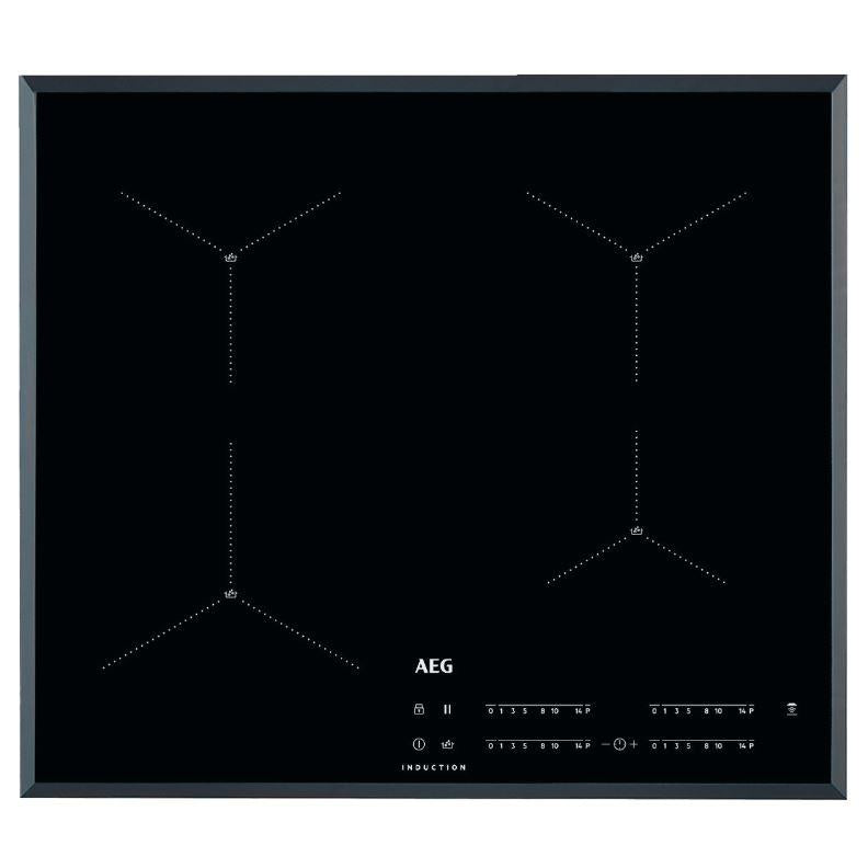 60cm 4 Zone AEG Induction Hob, SenseBoil Black - IAE64411FB - Naamaste London Homewares - 1