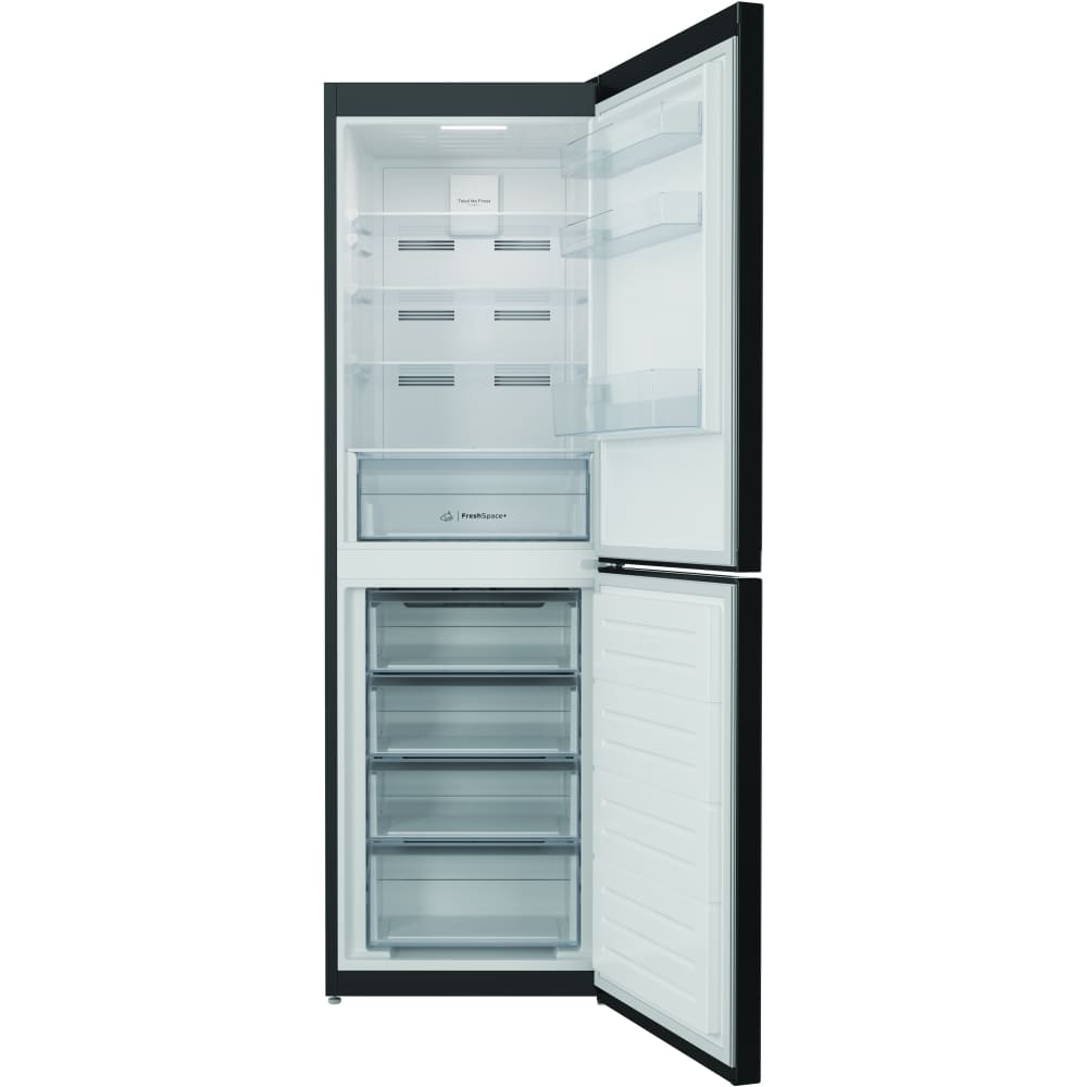 Total No Frost Black Fridge Freezer, 50/50 - Indesit IBTNF60182BUK - London Houseware - 10