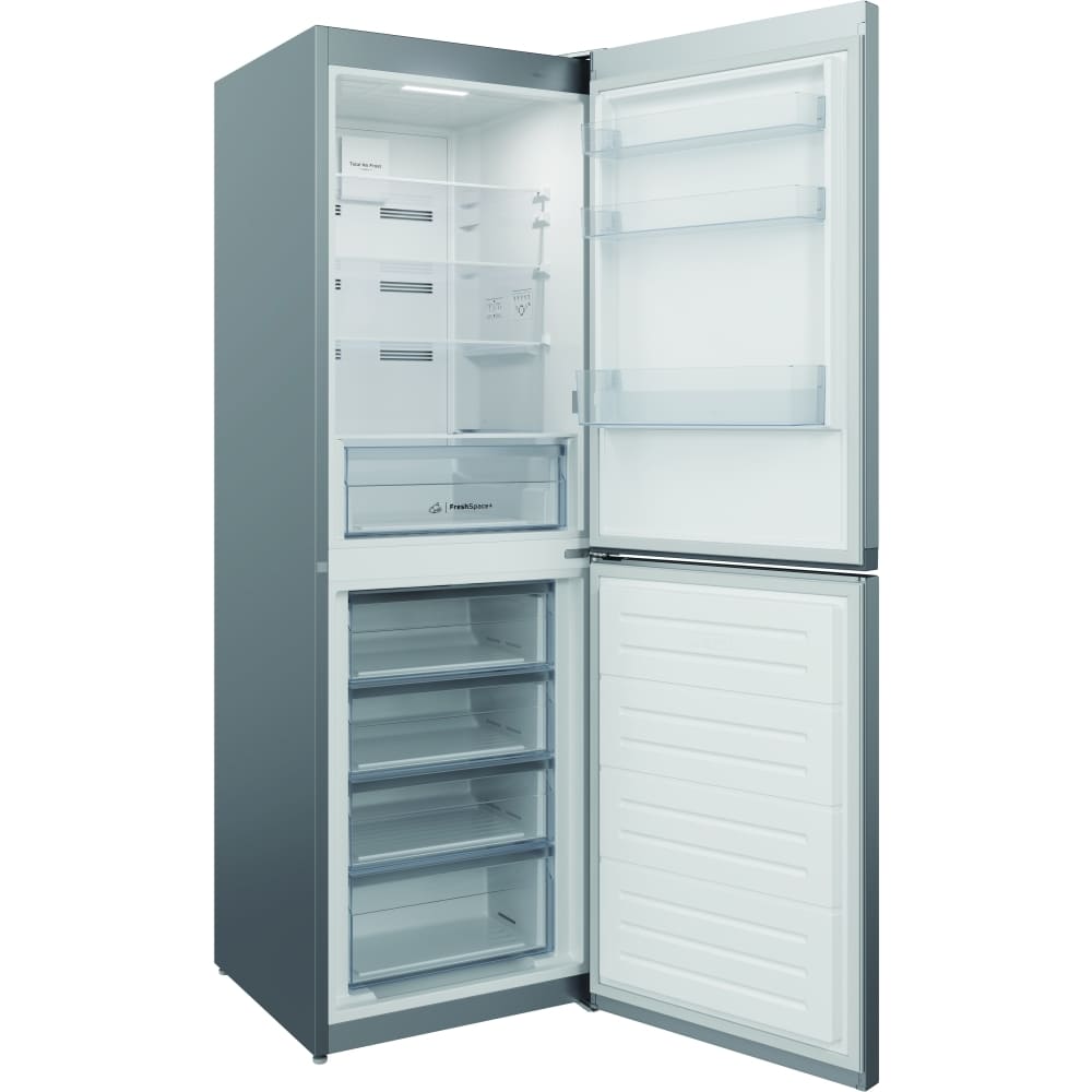 322L Freestanding Silver Fridge Freezer, 50/50, A Rated - Indesit IBTNF60182SUK - London Houseware - 4