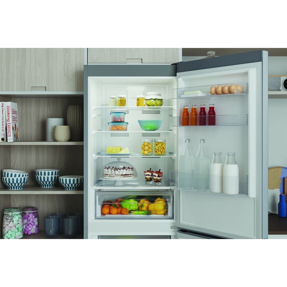 322L Freestanding Silver Fridge Freezer, 50/50, A Rated - Indesit IBTNF60182SUK - London Houseware - 11