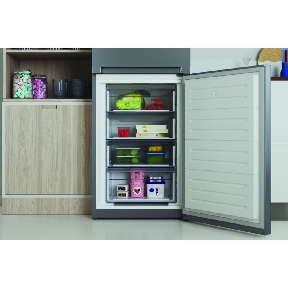 322L Freestanding Silver Fridge Freezer, 50/50, A Rated - Indesit IBTNF60182SUK - London Houseware - 10