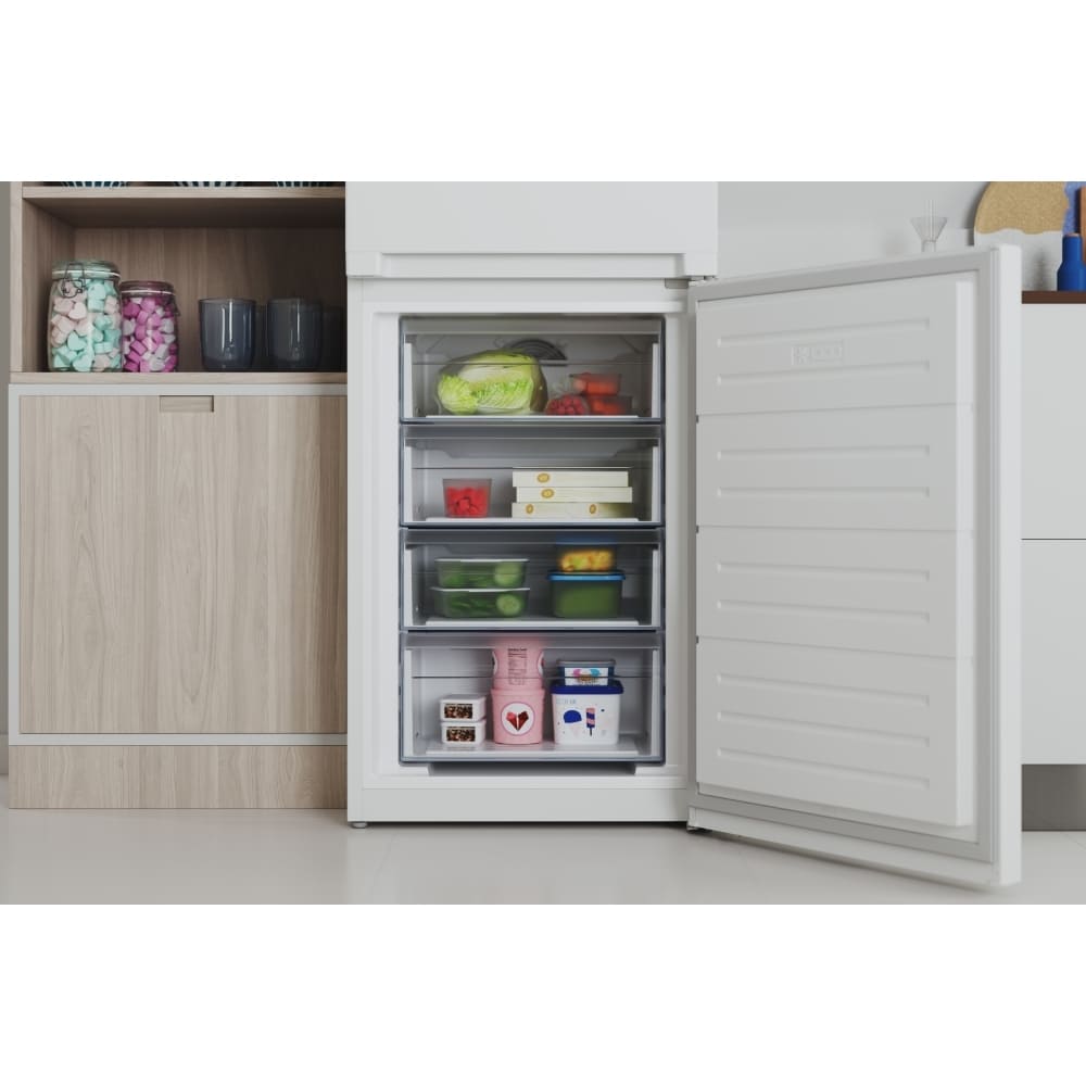 237L Freestanding White Fridge Freezer, 50/50 - Indesit IBTNF60182WUK - London Houseware - 10