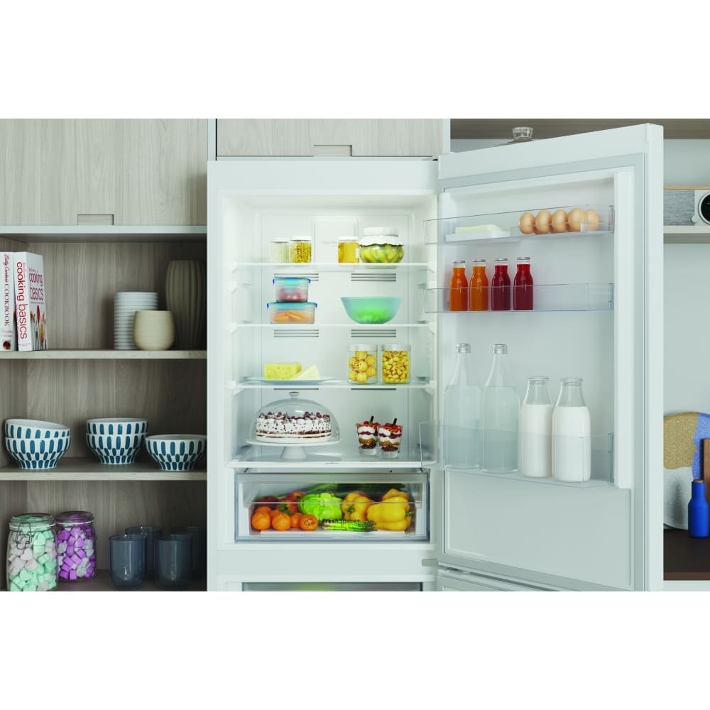 237L Freestanding White Fridge Freezer, 50/50 - Indesit IBTNF60182WUK - London Houseware - 9