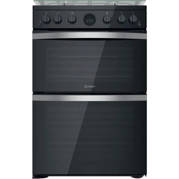 60cm Gas Cooker with Gas Hob – Indesit ID67G0MCB/UK - London Houseware - 1