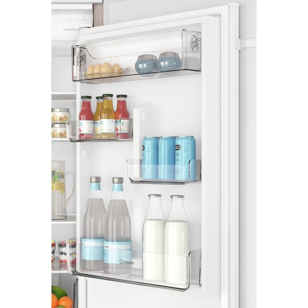 250L Total No Frost Integrated Fridge Freezer, White - Indesit INC18T112UK - London Houseware - 11