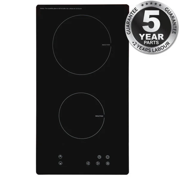 30cm 2 Zone Electric Induction Hob - SIA INDH30BL