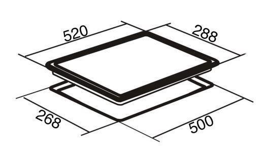 30cm Electric Induction Hob, 2 Zones / Domino - SIA INDH315BL - London Houseware - 3