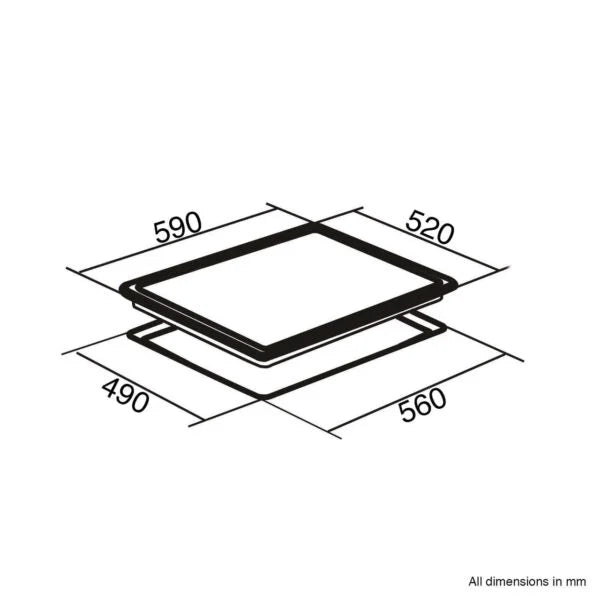 60cm 4 Zone Electric Induction Hob – SIA INDH60BL - London Houseware - 9