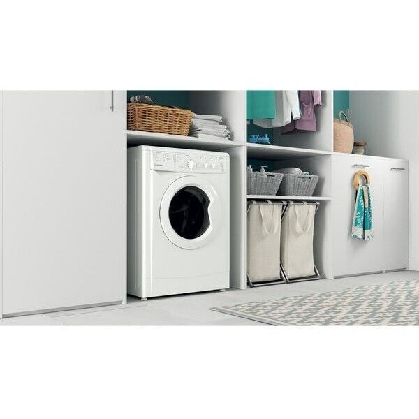 Indesit Washer Dryer 6kg in White, Freestanding – IWDC 65125 UK N - London Houseware - 5