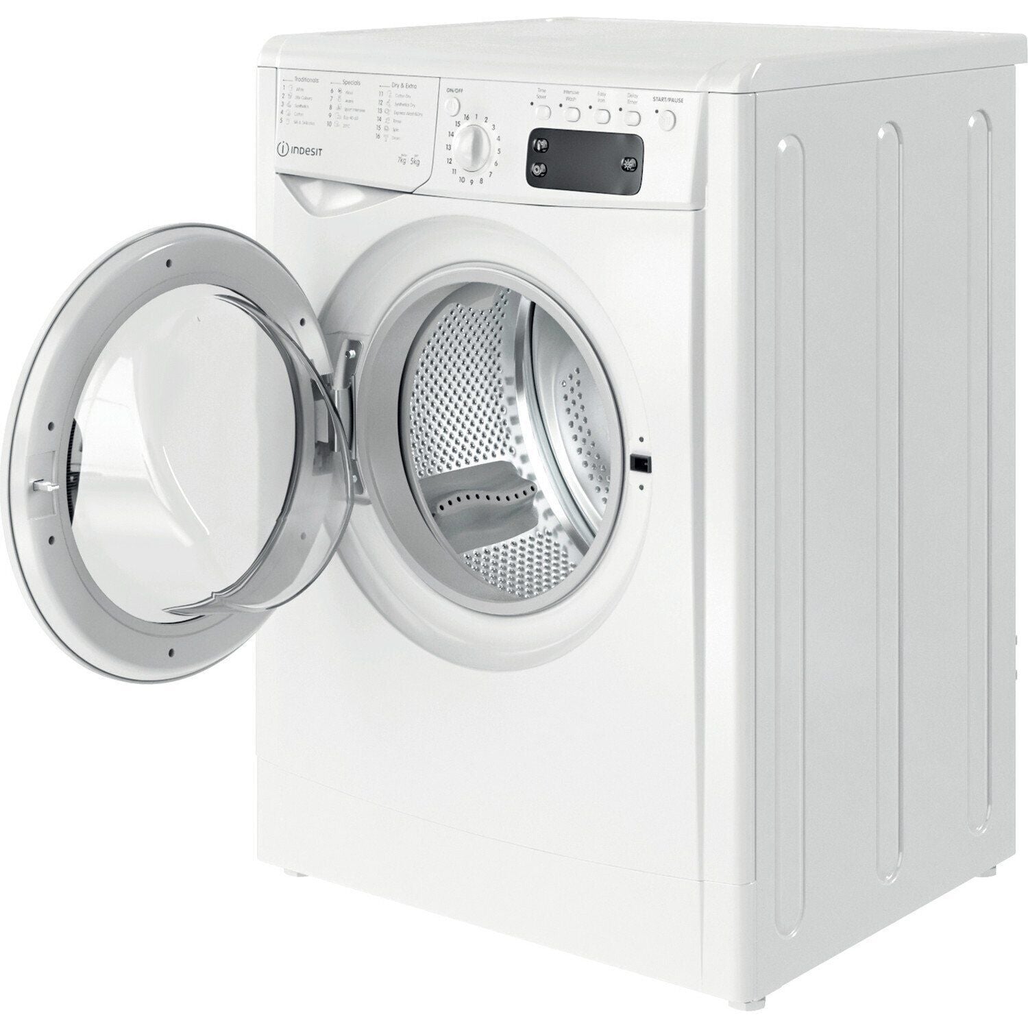 Indesit Washer Dryer 7kg in White, Freestanding – IWDD 75145 UK N - London Houseware - 5