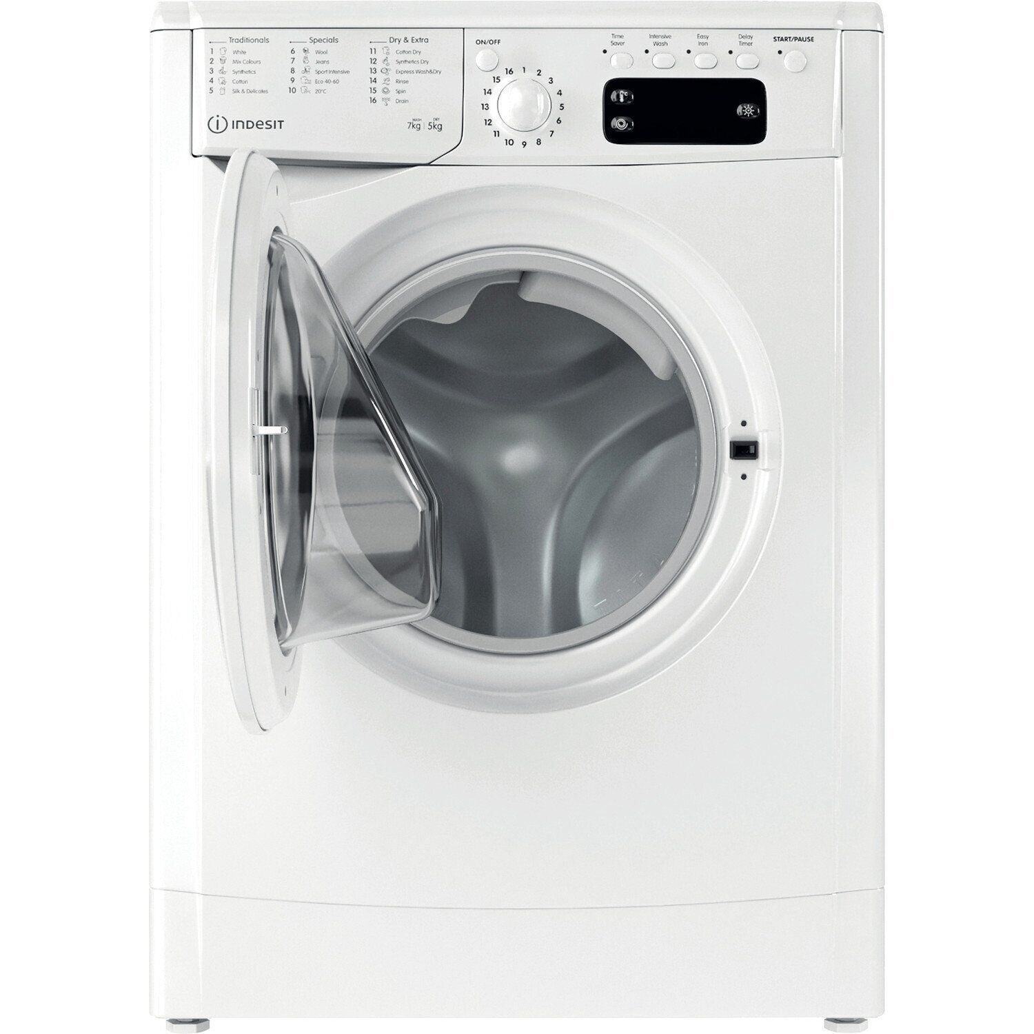 Indesit Washer Dryer 7kg in White, Freestanding – IWDD 75145 UK N - London Houseware - 2