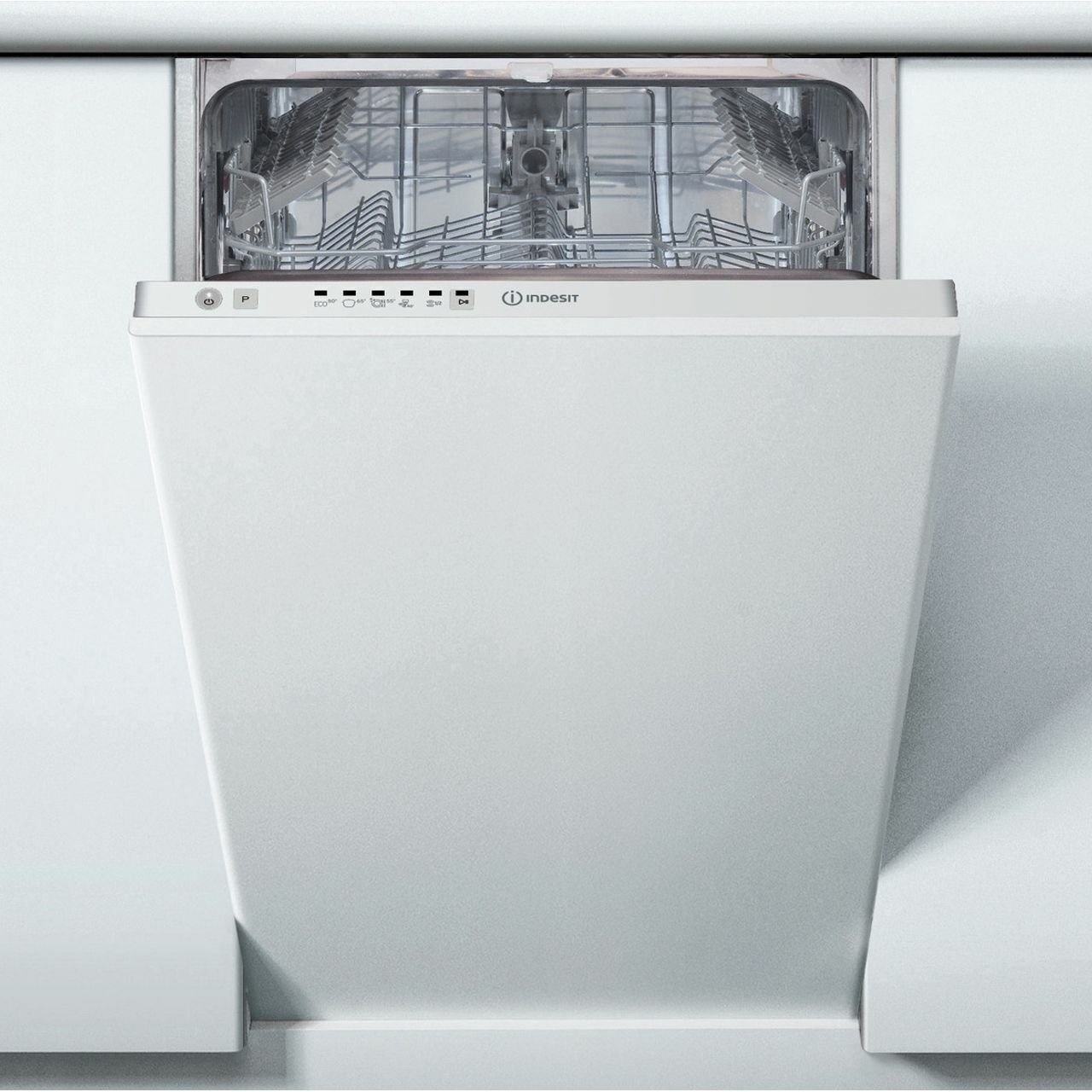 45cm Slimline Dishwasher, White - Indesit DSIE2B10UKN F - London Houseware - 5