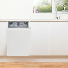 45cm Slimline Dishwasher, White - Indesit DSIE2B10UKN F - London Houseware - 3