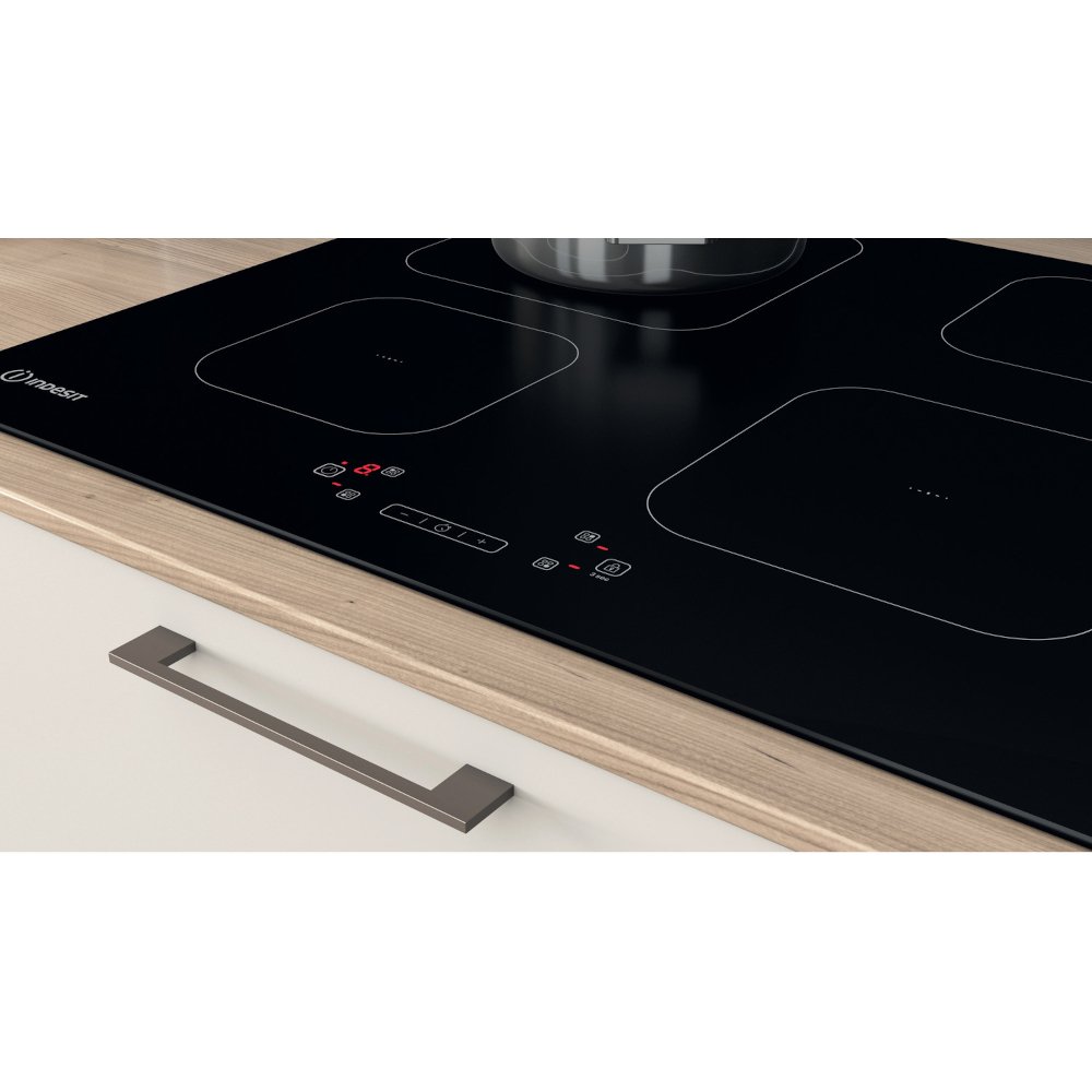 59cm 4 Zone Induction Hob Frameless - Indesit IS 83Q60 NE - Naamaste London Homewares - 10