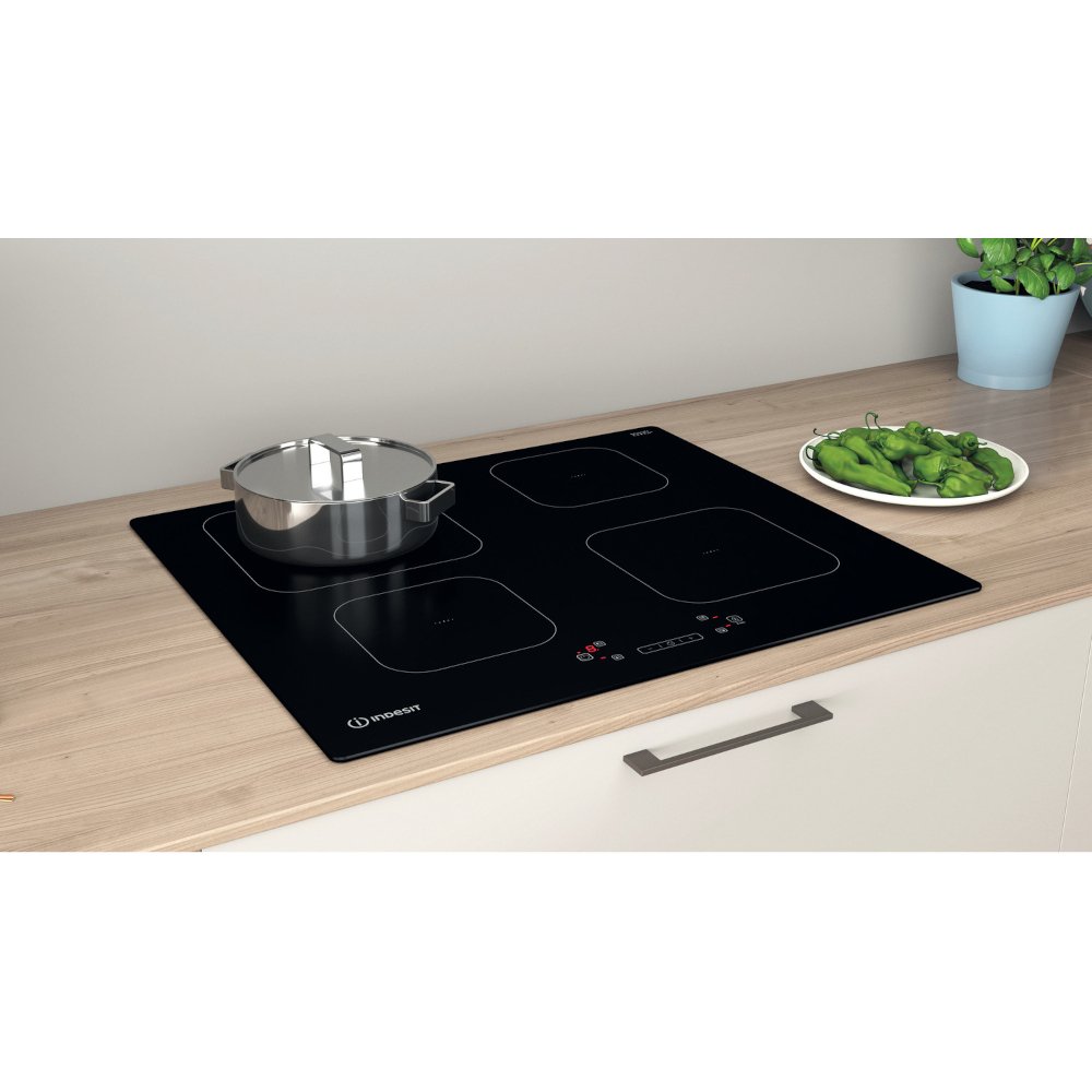 59cm 4 Zone Induction Hob Frameless - Indesit IS 83Q60 NE - Naamaste London Homewares - 9