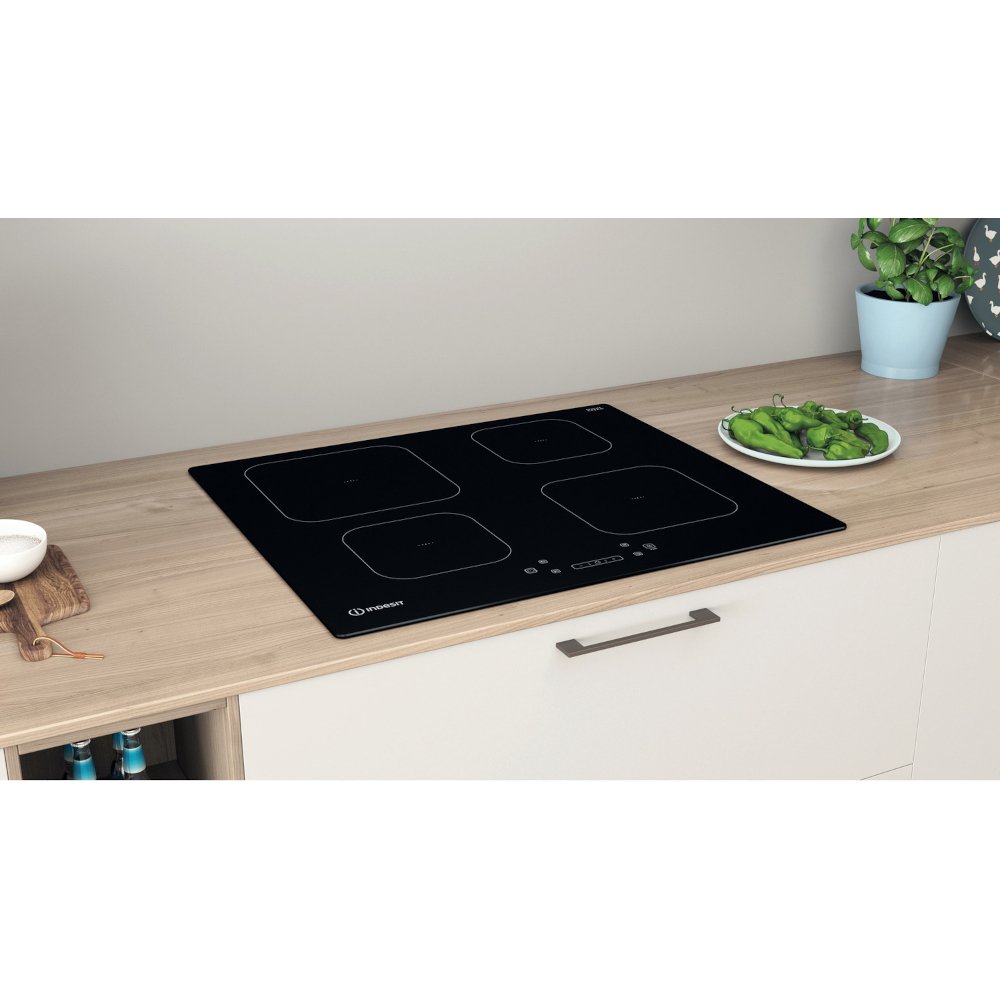 59cm 4 Zone Induction Hob Frameless - Indesit IS 83Q60 NE - Naamaste London Homewares - 8