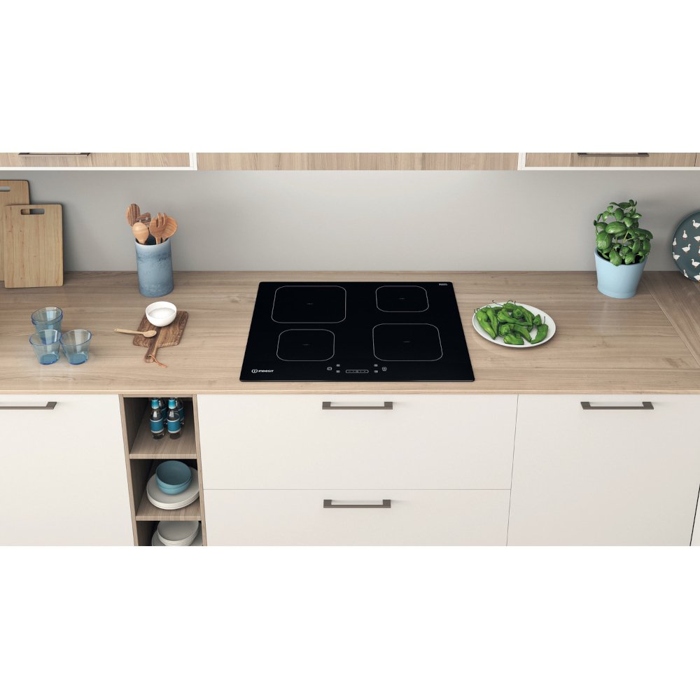 59cm 4 Zone Induction Hob Frameless - Indesit IS 83Q60 NE - Naamaste London Homewares - 6