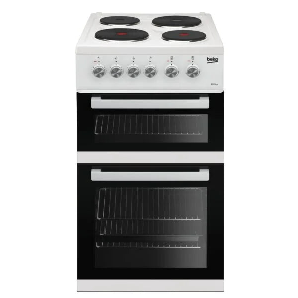 50cm Twin Cavity Electric Cooker Oven and Hob - Beko KD531AW - London Houseware - 2