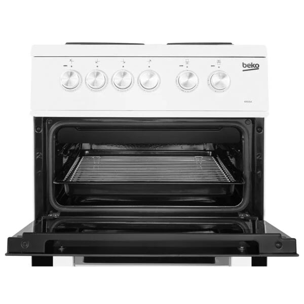 50cm Twin Cavity Electric Cooker Oven and Hob - Beko KD531AW - London Houseware - 5