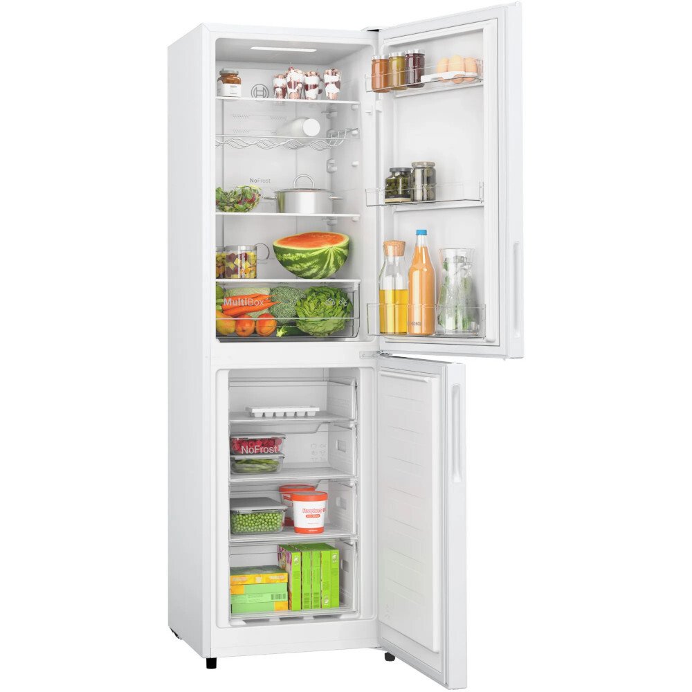 No Frost Bosch Fridge Freezer, 50/50, White - KGN27NWEAG Series 2 - London Houseware - 5