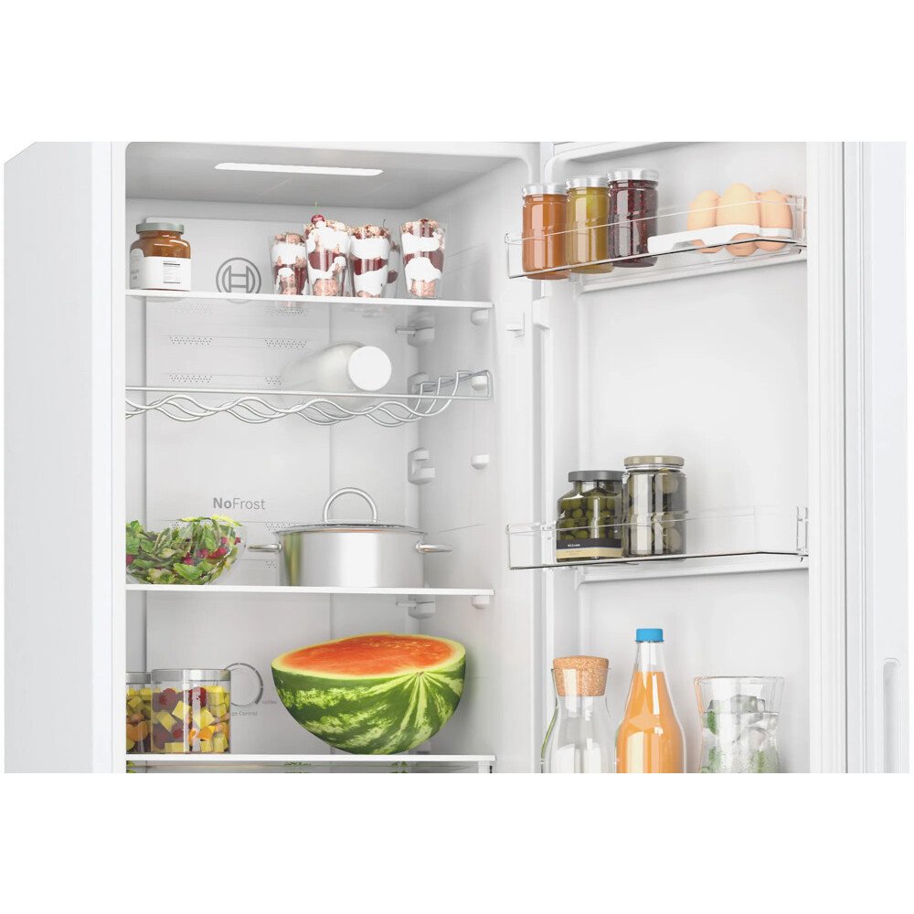 No Frost Bosch Fridge Freezer, 50/50, White - KGN27NWEAG Series 2 - London Houseware - 4