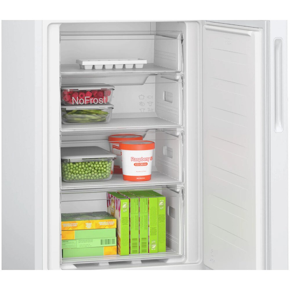 No Frost Bosch Fridge Freezer, 50/50, White - KGN27NWEAG Series 2 - London Houseware - 3