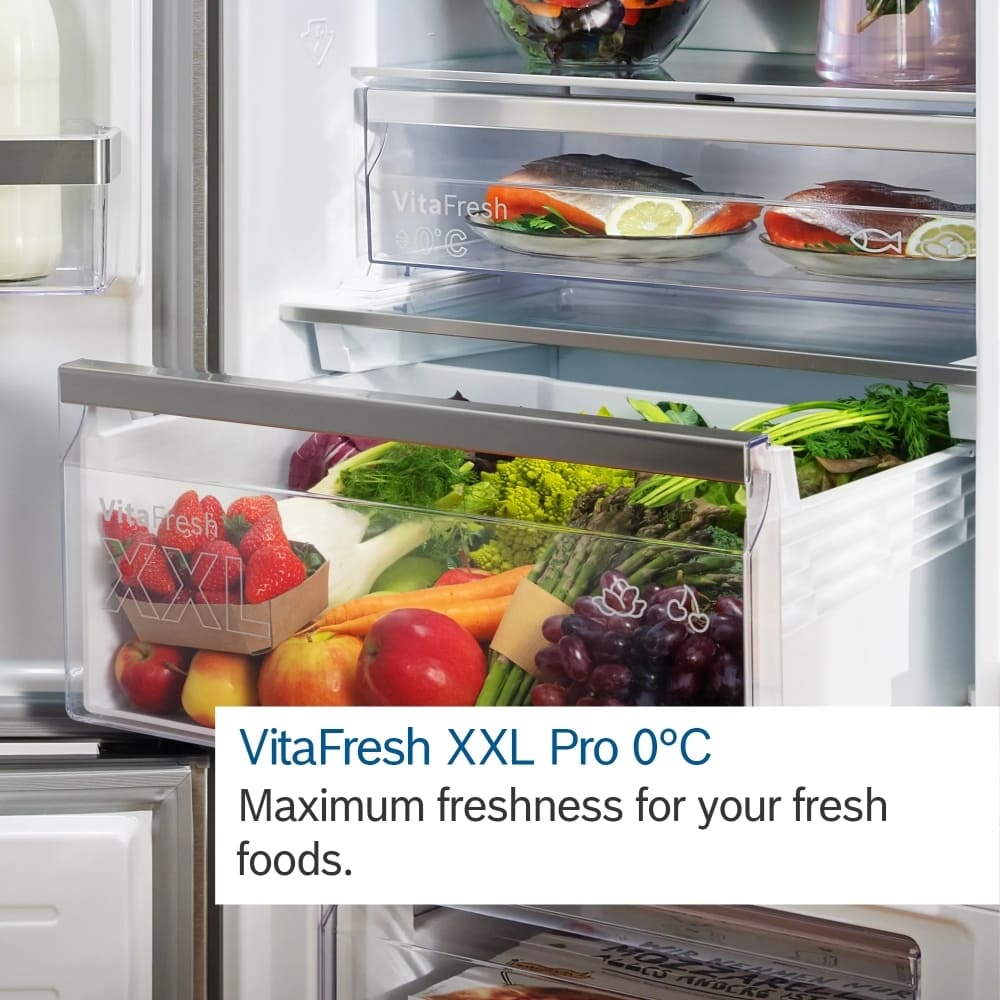 440L No Frost Bosch Fridge Freezer, 70/30, Stainless Steel - KGN492LDFG Series 4 - London Houseware - 2