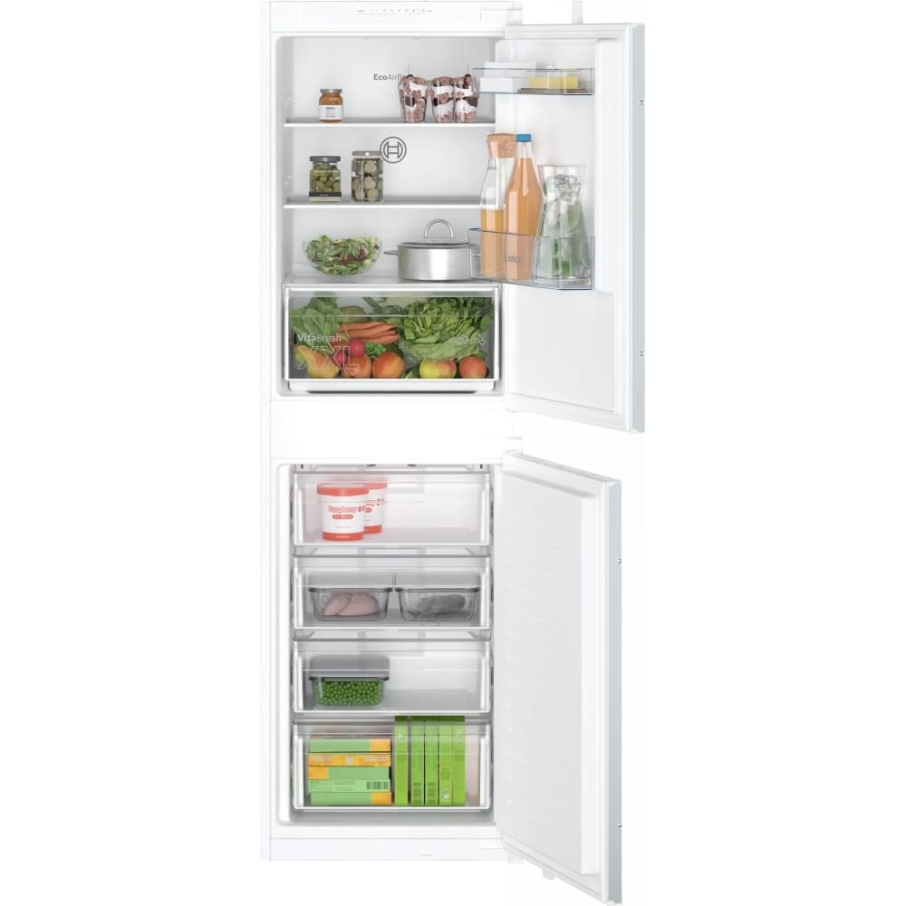 249L No Frost Bosch Integrated Fridge Freezer, 50/50, White - KIN85NSE0G Series 2 - London Houseware - 1