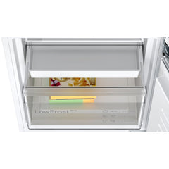 270L Low Frost Integrated Fridge Freezer, Fixed Hinge, White - Bosch KIV87VFE0G Series 4 - London Houseware - 4